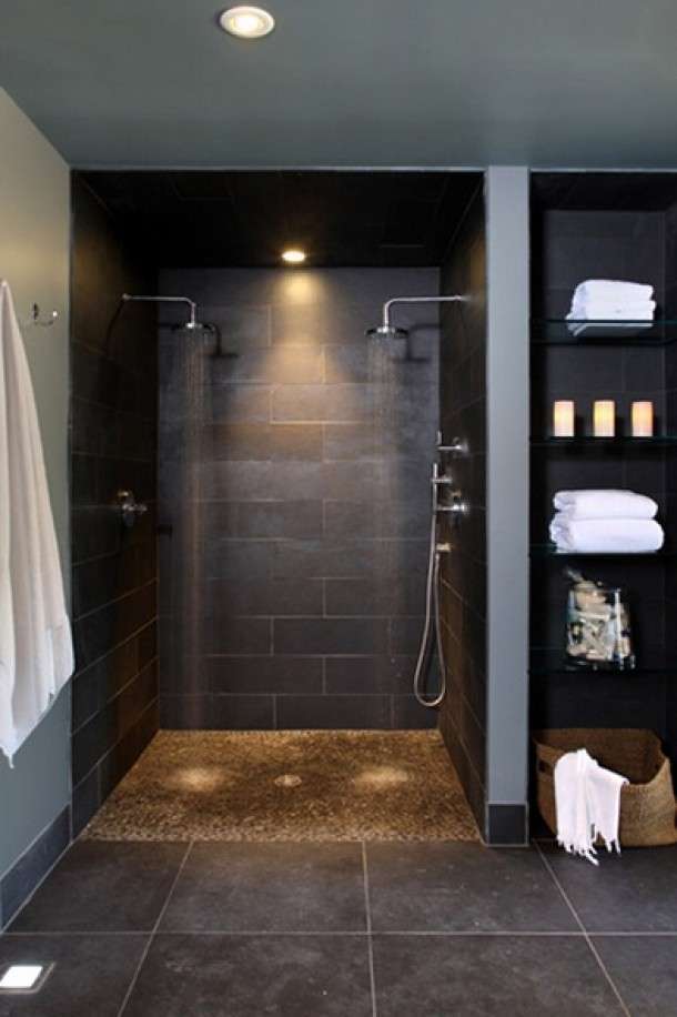 Ramen wassen in verlegenheid gebracht Wapenstilstand Badkamer met dubbel douche - Woontrendz