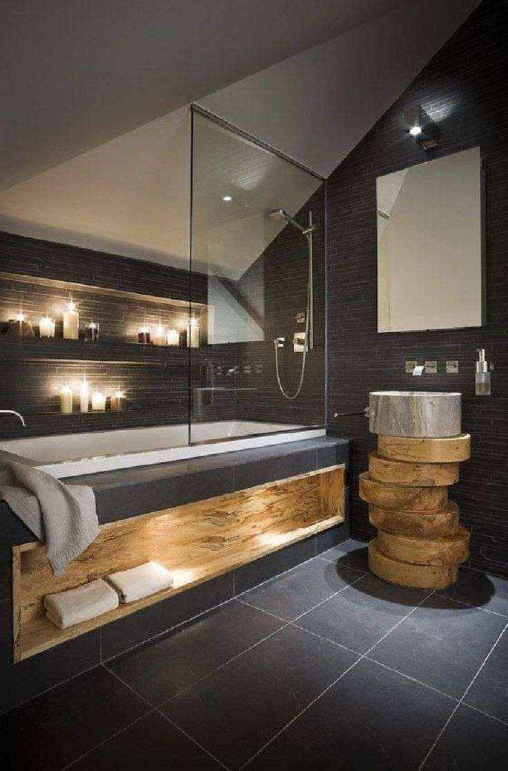 Stijlvolle Badkamer Met Antraciet En Witte Accenten