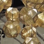 Gouden lamp van Tom Dixon