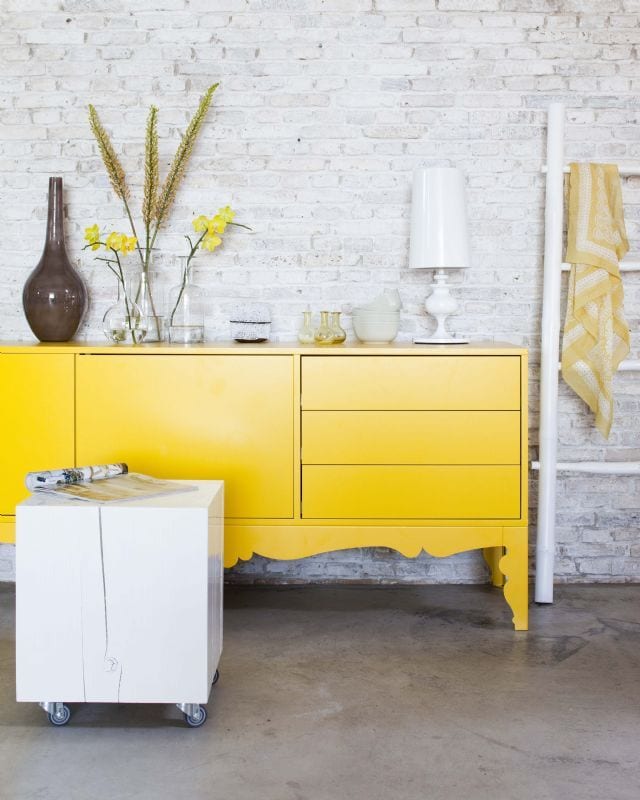 Geel dressoir meubel