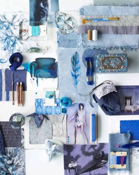 Moodboard blauw