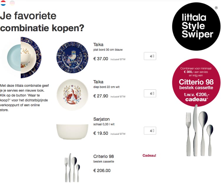 Iittala servies Style Swiper kies winkel