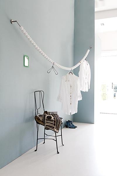 Kledingrek met kralen