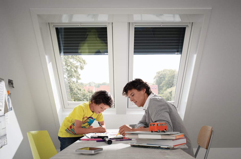 VELUX dakramen in de werkkamer