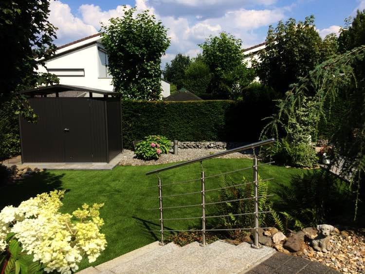 Kunstgras in de achtertuin