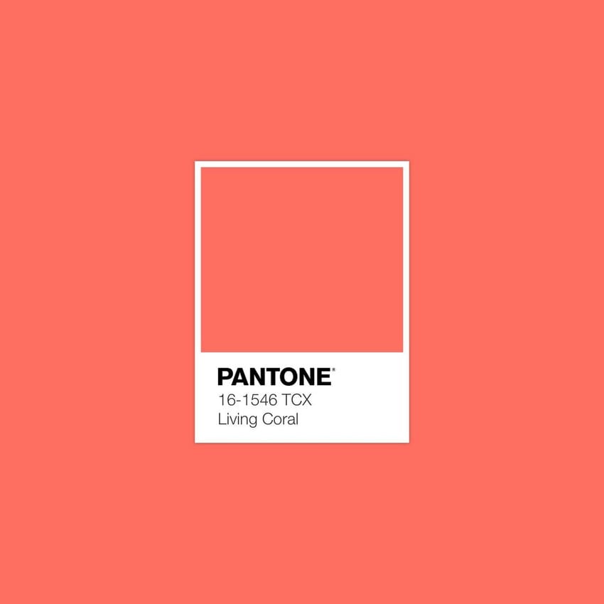 PANTONE kleur van het jaar 2019 - Living Coral