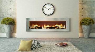 Woonkamer met openhaard